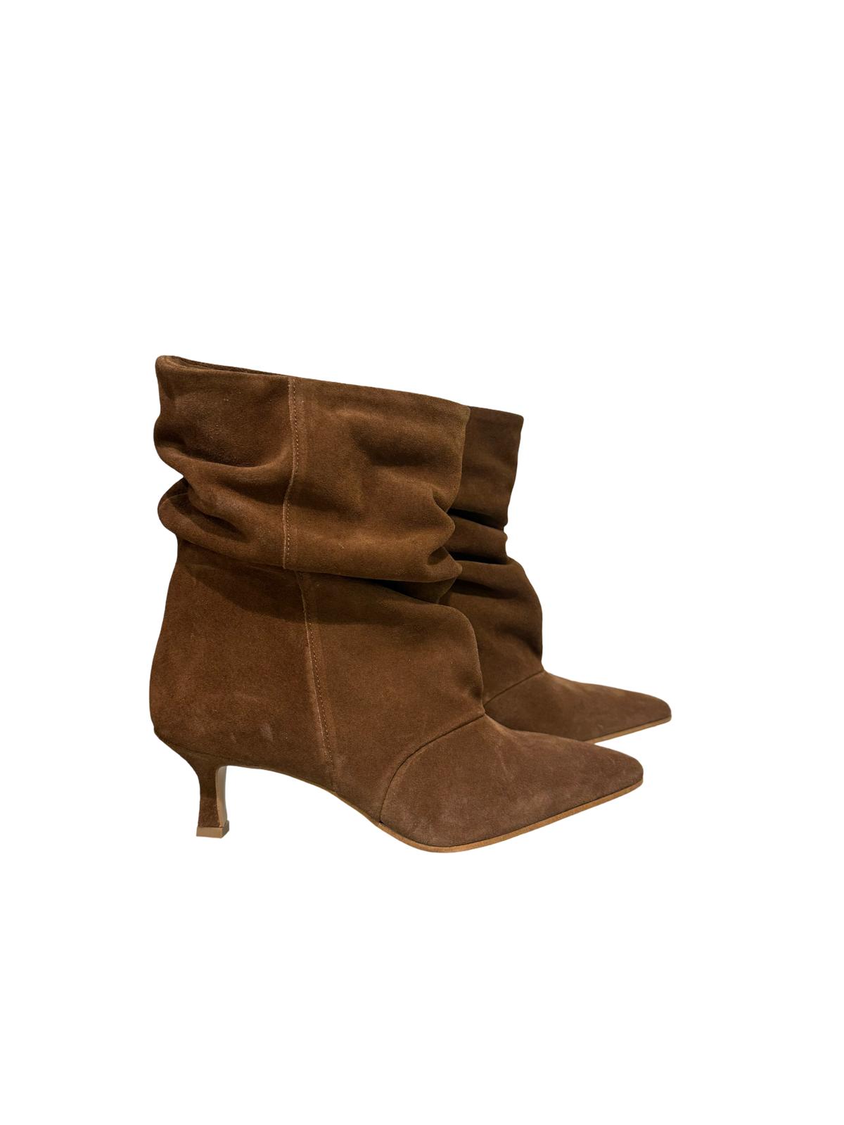 TRONCHETTO TACCO 5 CM VERO CAMOSCIO SELLY