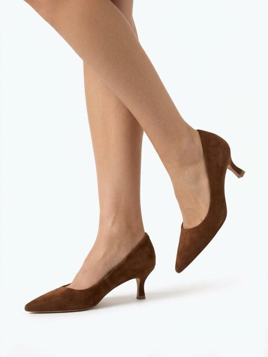 DECOLLETE IN CAMOSCIO TACCO 5 CM -ISABEL-