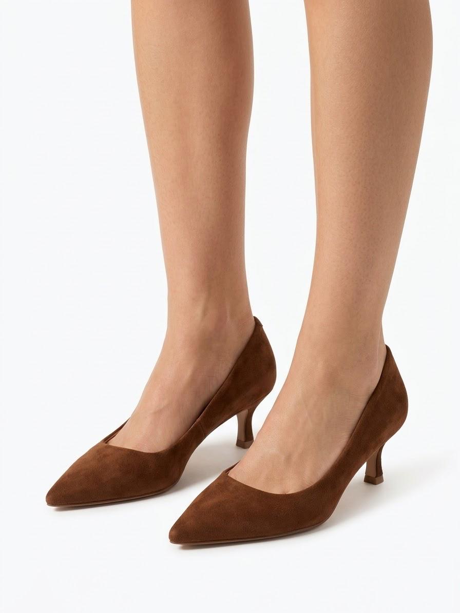 DECOLLETE IN CAMOSCIO TACCO 5 CM -ISABEL-