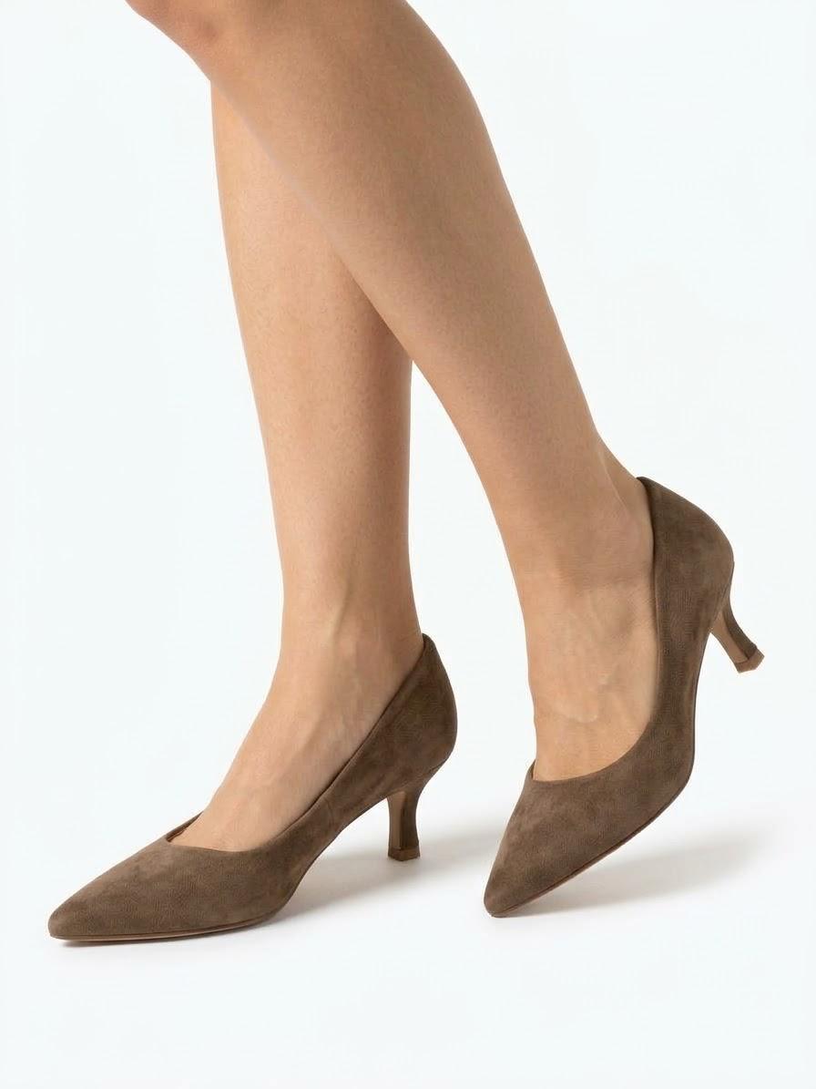 DECOLLETE IN CAMOSCIO TACCO 5 CM -ISABEL-
