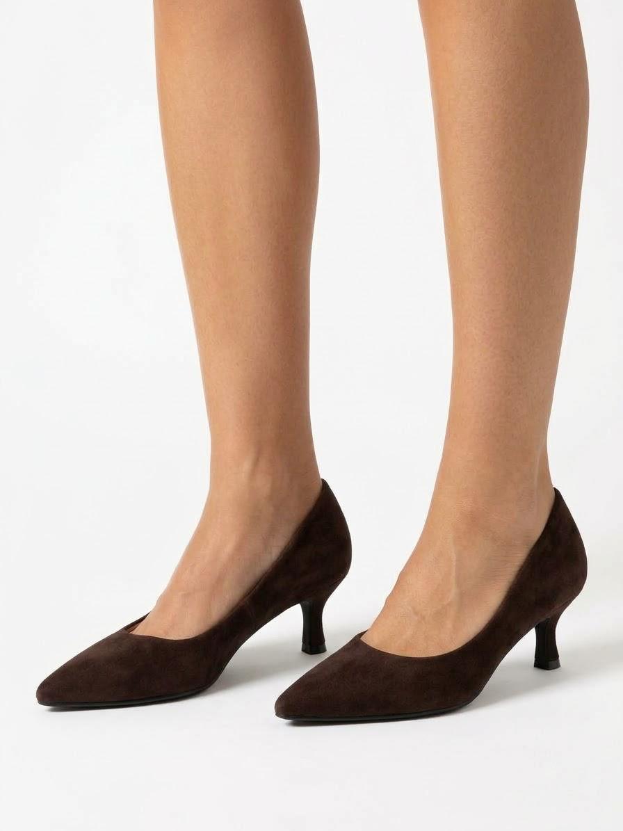 DECOLLETE IN CAMOSCIO TACCO 5 CM -ISABEL-