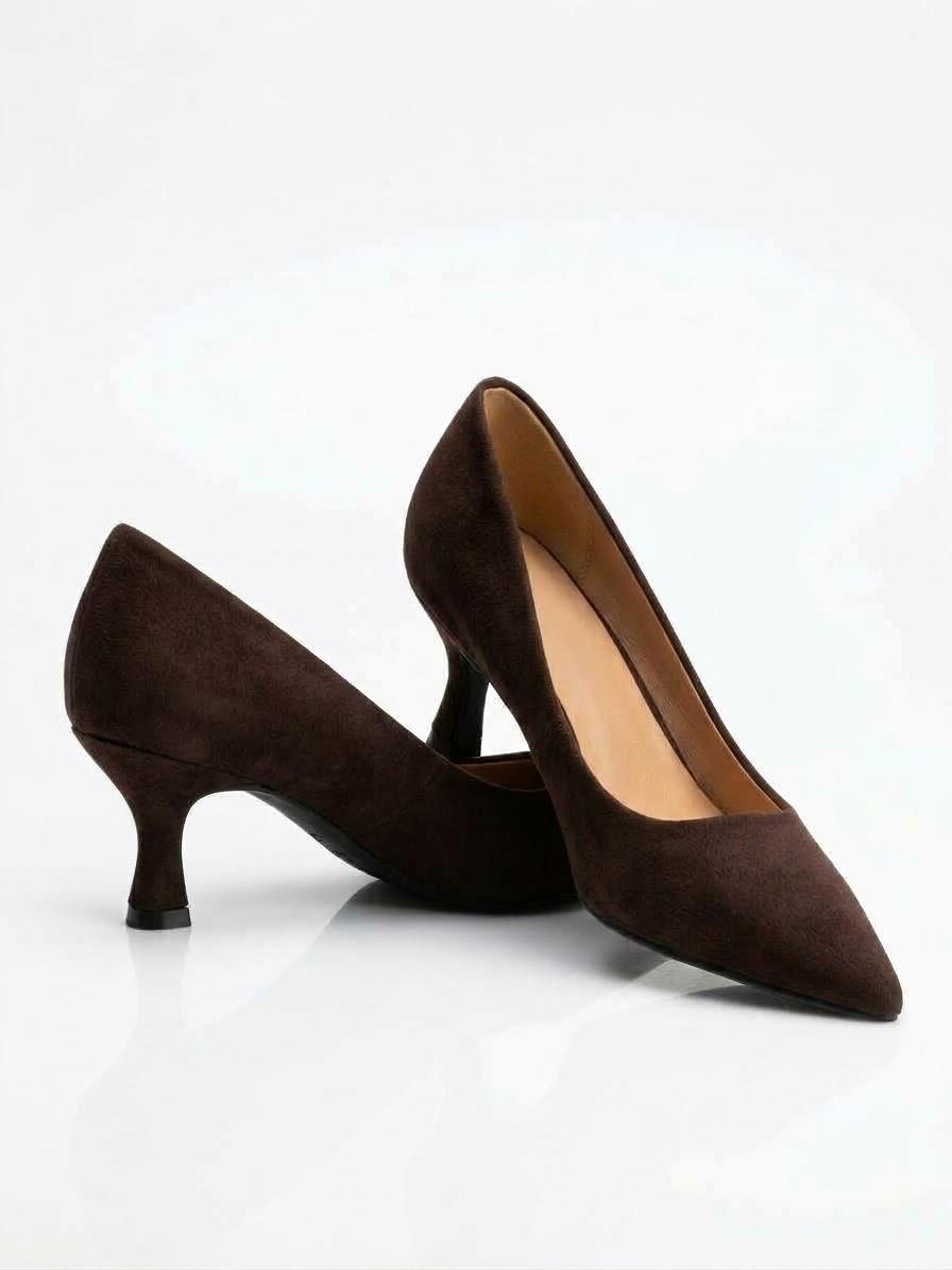 DECOLLETE IN CAMOSCIO TACCO 5 CM -ISABEL-