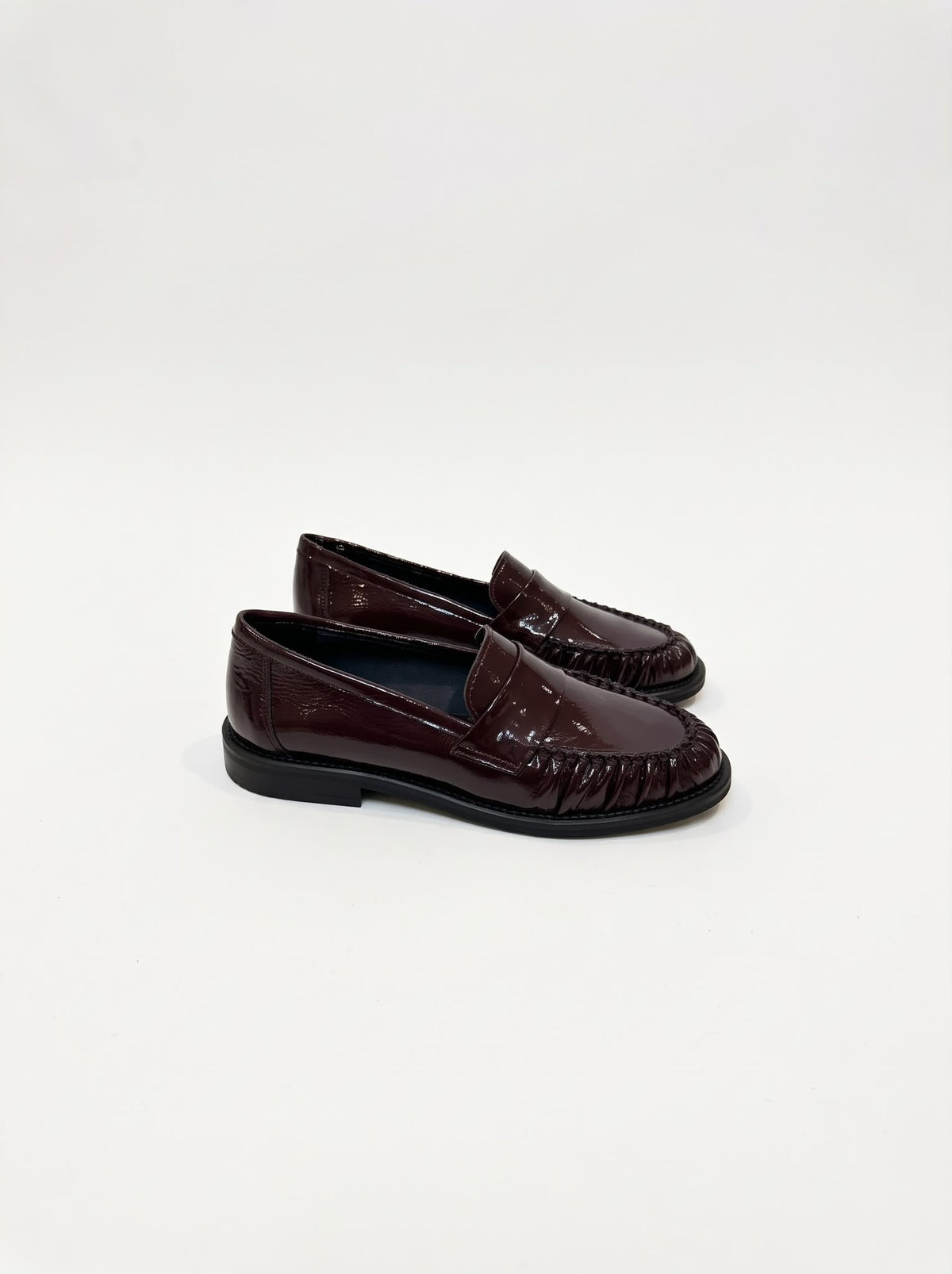 MOCASSINO ARTIGIANALE IN PELLE ARRICCIATA -MICHELLE-