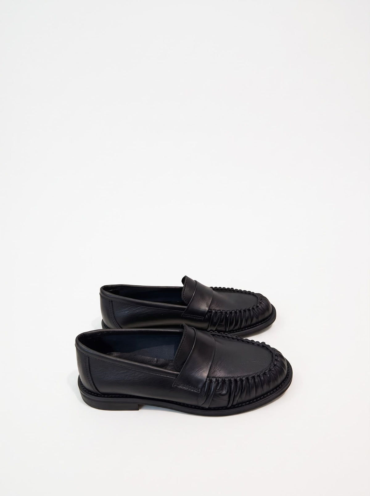 MOCASSINO ARTIGIANALE IN PELLE ARRICCIATA -MICHELLE-