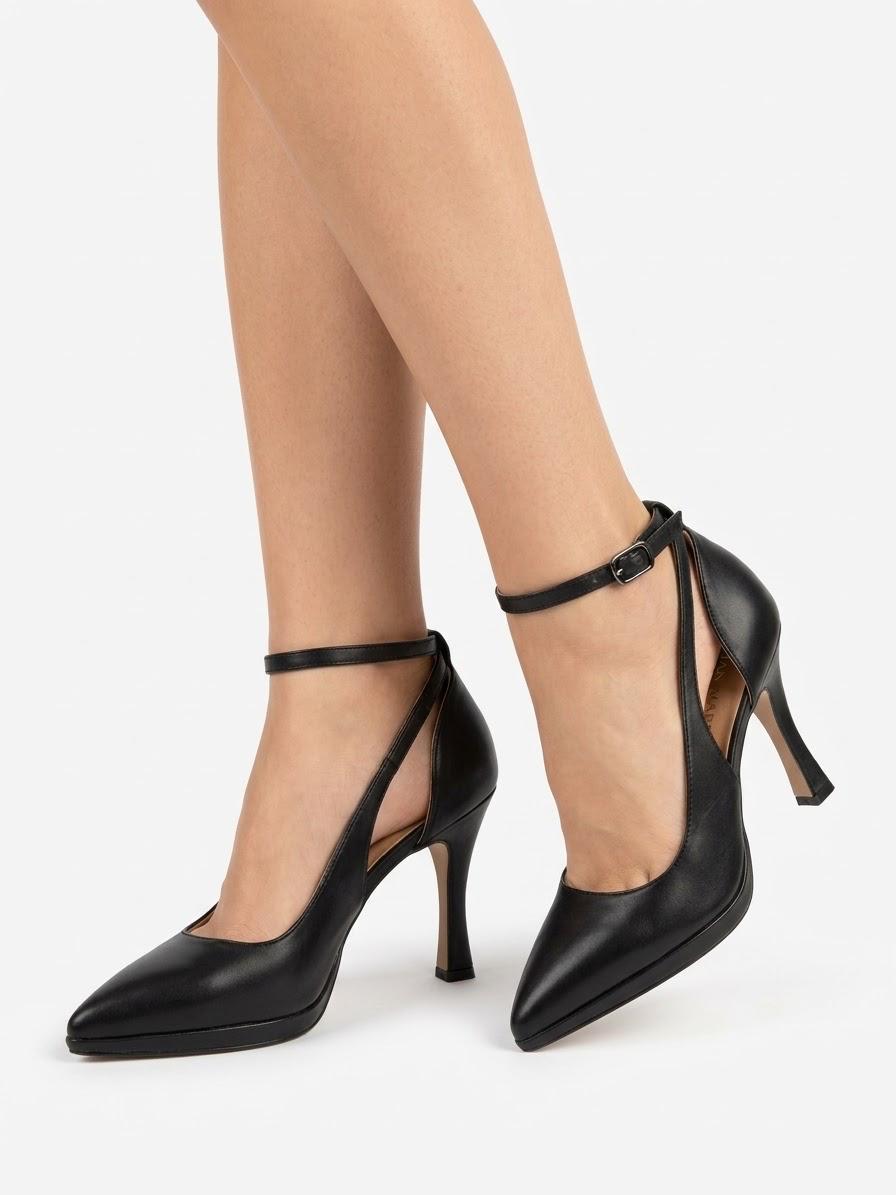 DECOLLETE CON PLATEAU E CINTURINO TACCO 10 CM