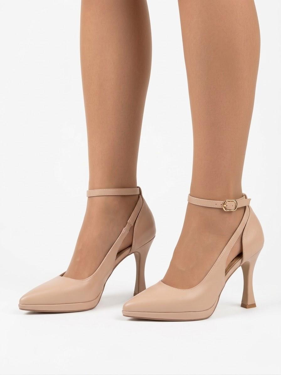 DECOLLETE CON PLATEAU E CINTURINO TACCO 10 CM