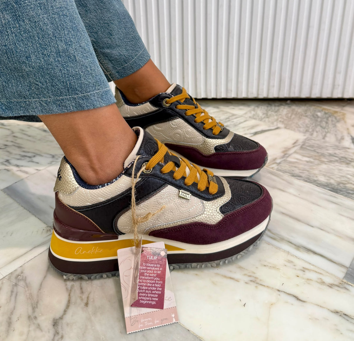SNEAKERS ANEKKE CON PLATFORM -MERY-