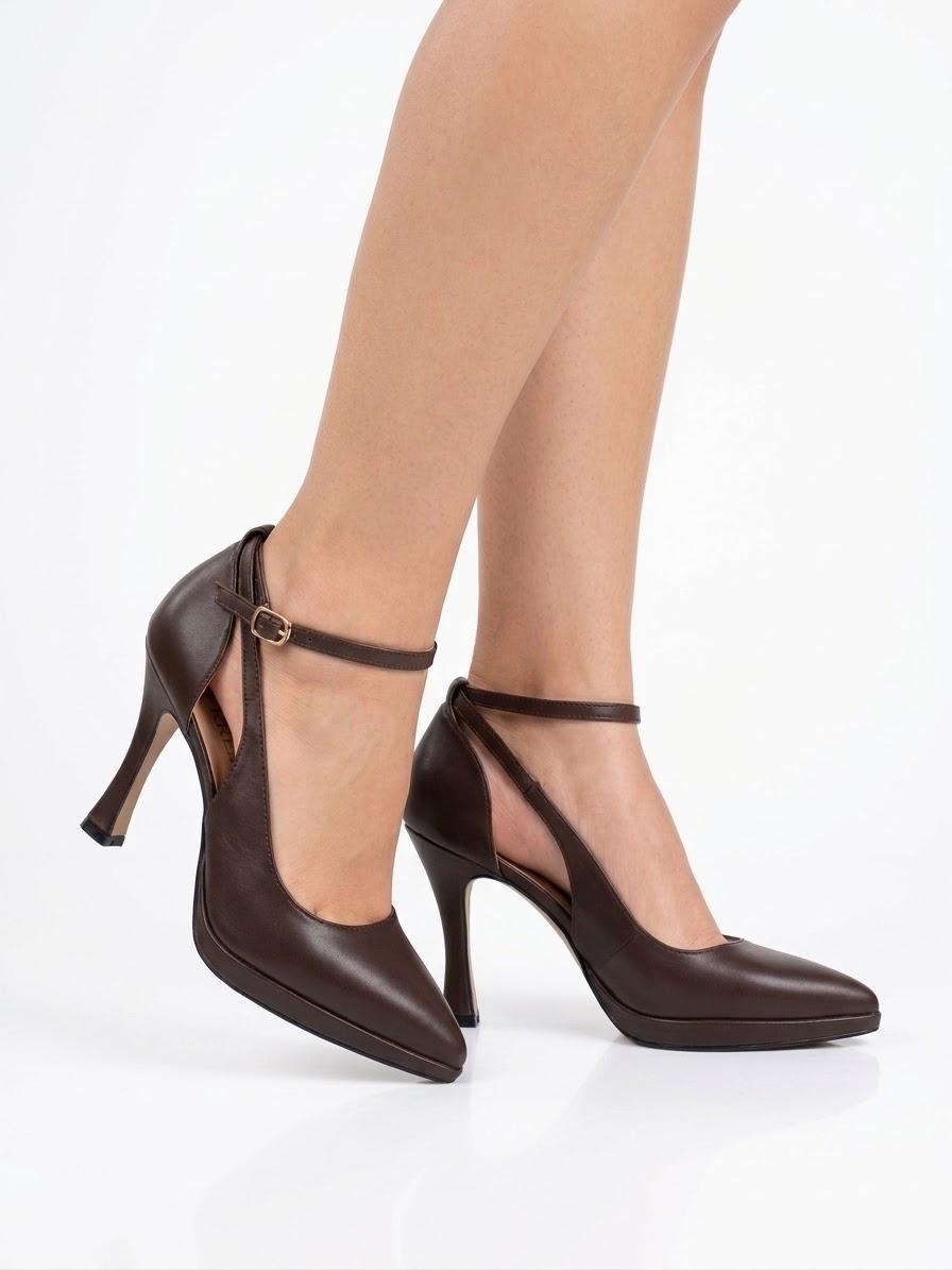 DECOLLETE CON PLATEAU E CINTURINO TACCO 10 CM