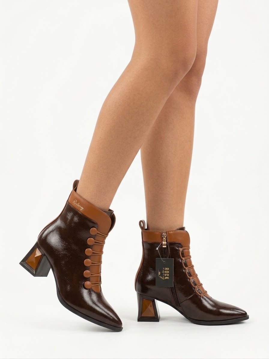 STIVALETTO ROCKY IN VERNICE NERO LUCIDO -SILVIA-