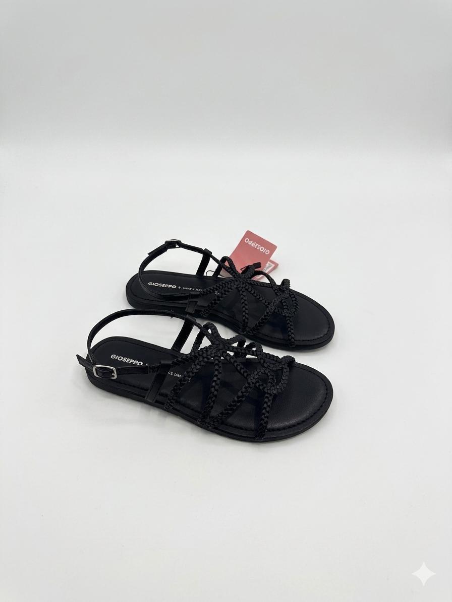 SANDALO IN VERA PELLE TRECCIA -GIOSEPPO-