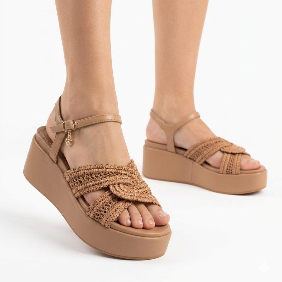 SANDALO CON ZEPPA INTERA 7 CM  KAROL